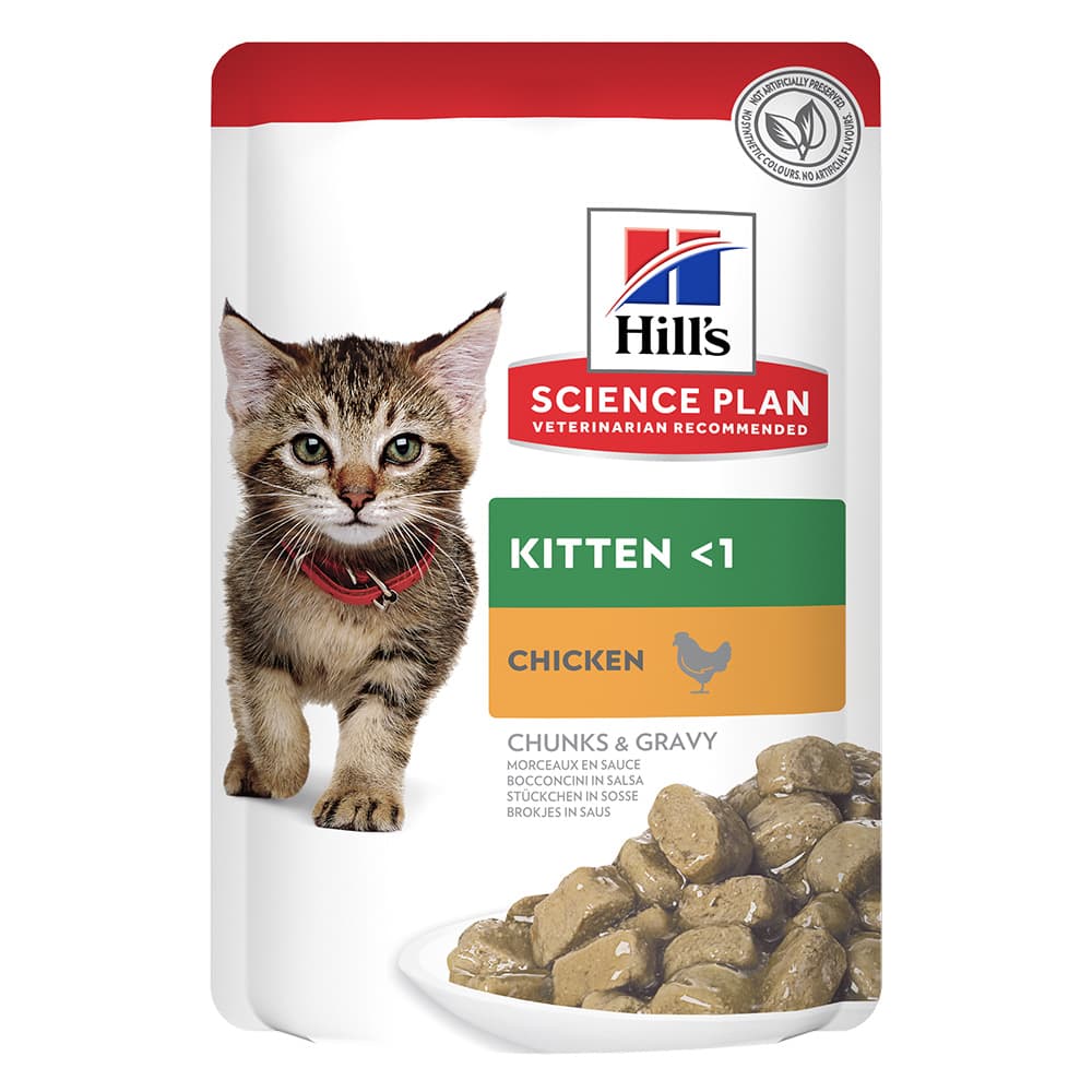 Hills Kitten Chicken Pouches 12x85g