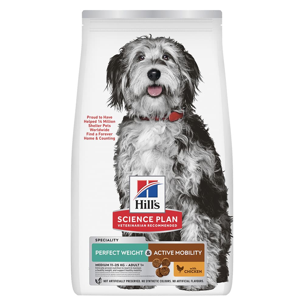 Hills Dog Perfect Weight & Active Mobility Medium 12kg