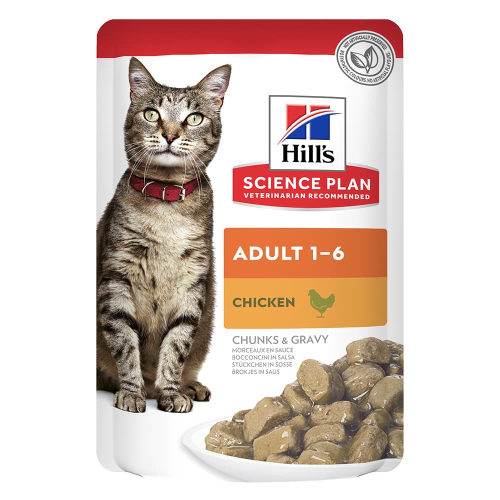 Hills Cat Adult Chicken Pouches 12x85g