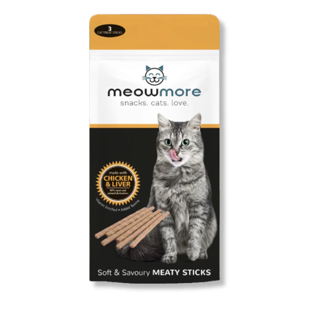 Meowmore Meaty Sticks Chicken And Liver 15g
