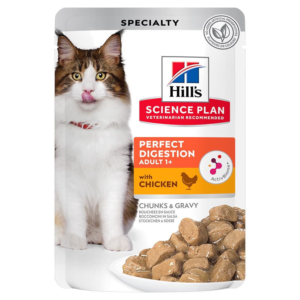 Hills Cat Perfect Digestion Pouches 12x85g